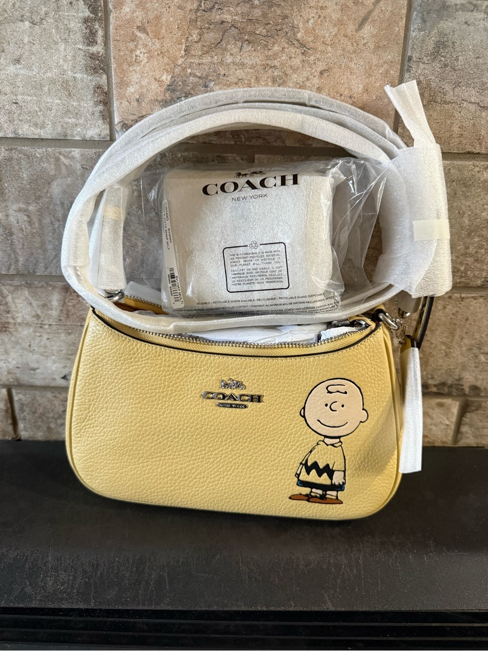 Coach Charlie Brown Teri Shoulder Bag and Matching Wallet- SET